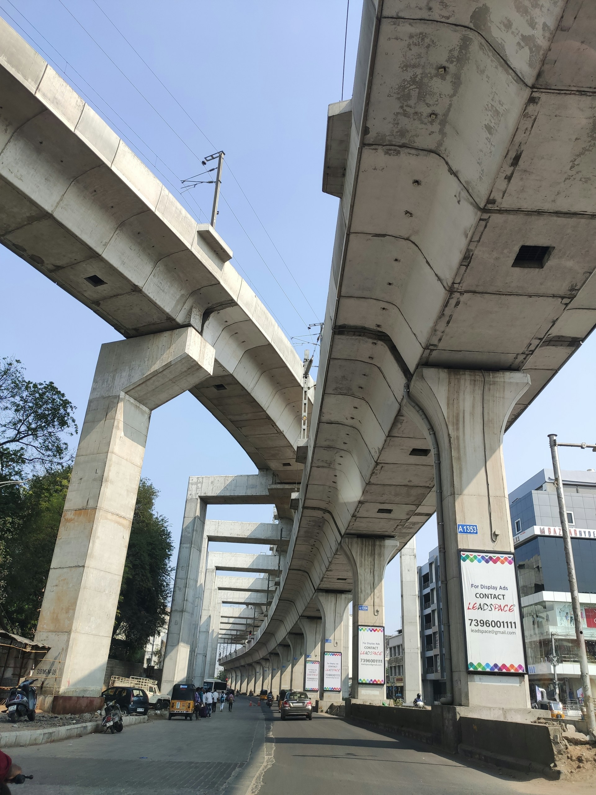 Steel construction site